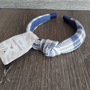 Tommy Bahama Black White Plaid Headband